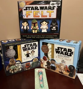 Star Wars & Even More Crochet Kits + Felt Character Kit 34 Total Patterns! New - Picture 1 of 20