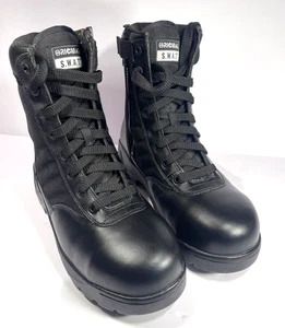 Botas SWAT Originales Talla 9 Negras Tácticas Puntera de Acero Antideslizantes 116001 - Imagen 1 de 8