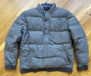 The North Face Mens Goose Down Eros Puffer Jacket 550 Pullover Gray Size Medium - Picture 1 of 12