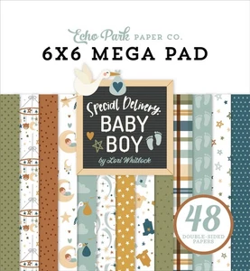 Echo Park - Special Delivery Baby BOY - CardMakers 6x6 MEGA Pad 48/pkg - Picture 1 of 2