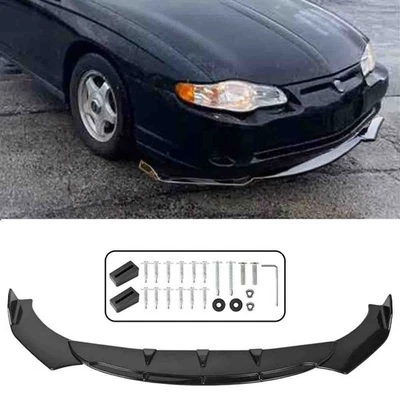 For Chevrolet Monte Carlo 00-07 Front Bumper Lip Splitter Diffuser Spoiler Gloss - Image 1 of 4