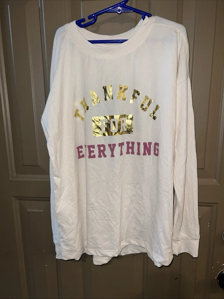 Bcg Girls Size Small (7) Thankful Thanksgiving Long Sleeve Shirt - Image 1 of 1