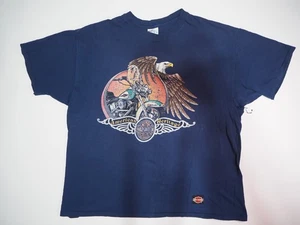 Vintage Harley Davidson American Heritage 1988 Appleton WI XXL Hanes 25X29" - Bild 1 von 12