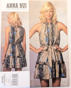 Vogue Sewing Pattern Women's DRESS V1153 Anna Sui 4-6-8-10 UNCUT - Picture 1 of 5