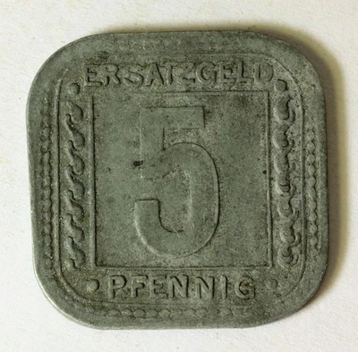 GERMANY (Ludwigshafen am Rhein) 5 Pfennig 1918 - Zinc - Notgeld - VF- - 3007 - Image 1 of 2