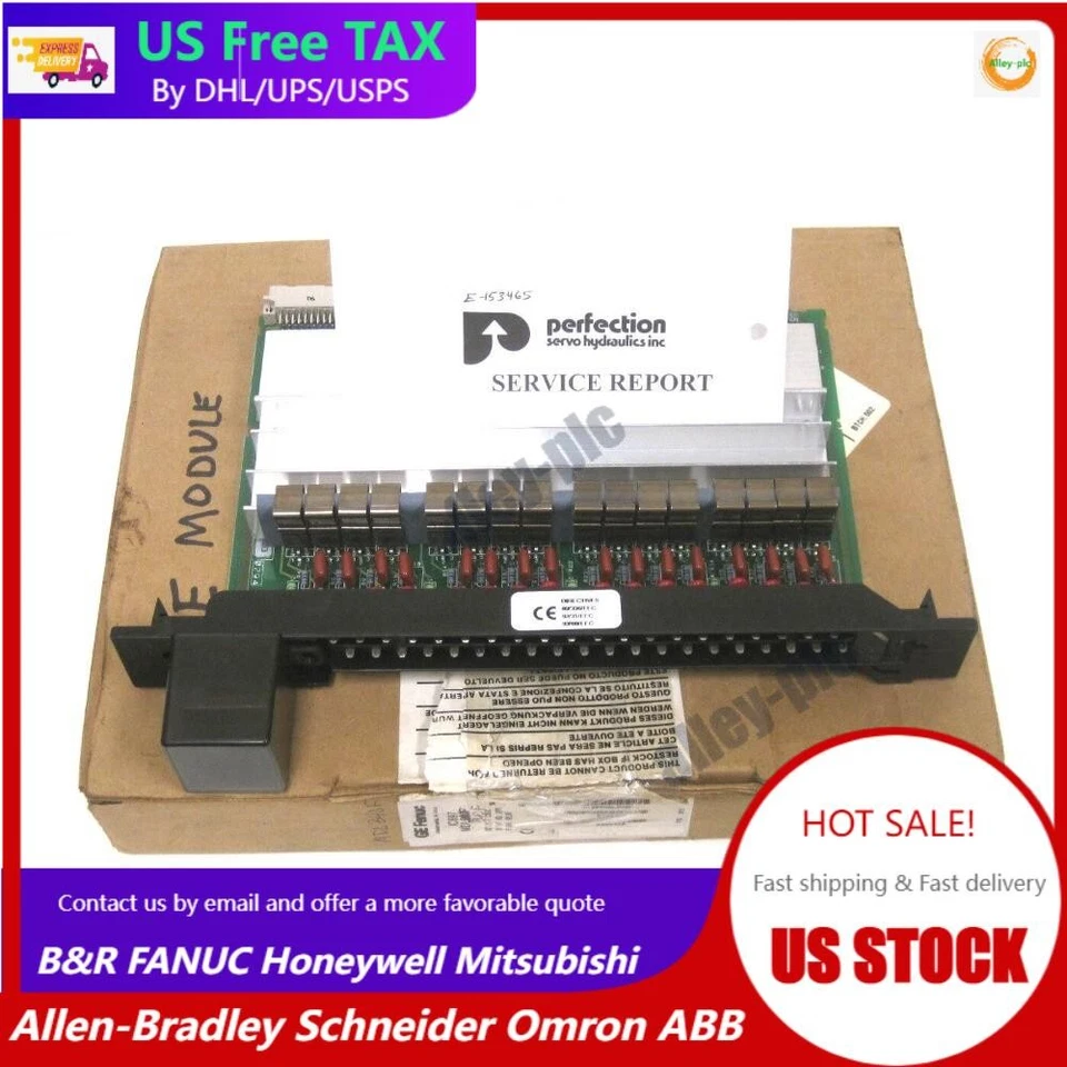 GE FANUC IC697MDL340F 16 POINT OUTPUT MODULE REFURBISHED - Image 1 of 4