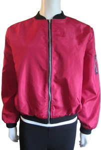 Zeagoo Woman S Bomber Jacket Casual Coat Zip-Up Outerwear Windbreaker W Pockets - Picture 1 of 8