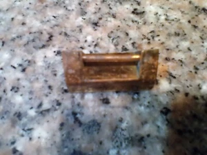 Tiny Toolbox solid brass - Vintage Brass 1 1/2 inches long - Picture 1 of 1