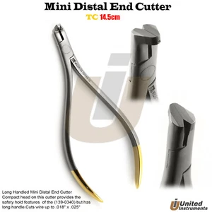 Mini taglierina terminale distale dentale 14,5 cm TC tenuta di sicurezza taglio filo morbido orto - Foto 1 di 3