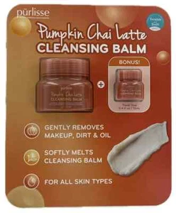 Bálsamo limpiador Purlisse Pumpkin Chai Latte, 3,4 onzas + tamaño de viaje adicional - Imagen 1 de 2
