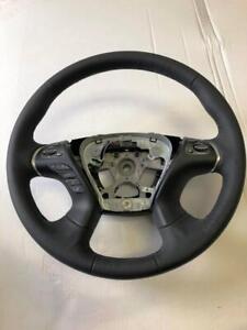 OEM 2013-2015 Infiniti JX35 QX60 Black Leather Steering Wheel Assy 484309NA0A