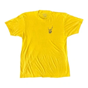 T-Shirt der Marke The Drive Größe XL gelb Live A Life You Won't Regret - Bild 1 von 5