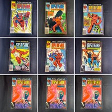 (Lot Of 7) Spitfire and the Troubleshooters No. 1, 2, 3, 4, 5, 6, 8 Marvel  1986