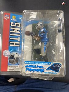 McFarlane Series 14 NFL Panthers #89 Wide Receiver Steve Smith Damaged Packaging
