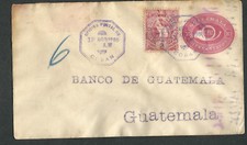 Guatemala Cover Uprated Ufficiale Posta