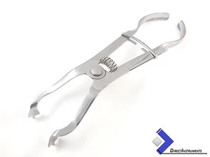 Elfenbein leichte Gummi Damm Klemme Pinzette Dental endodontisches Lochinstrument - Bild 1 von 1