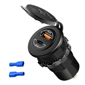 Phone Charge Bracket 60W Qc4.0 Extension Bracket Blk A For Motocycle Motorbike - Picture 1 of 12