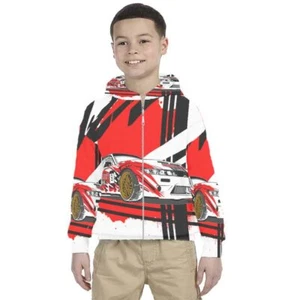Kids Hoodie Rally Japan Drift Hoodie Unisex For Children - Picture 1 of 4