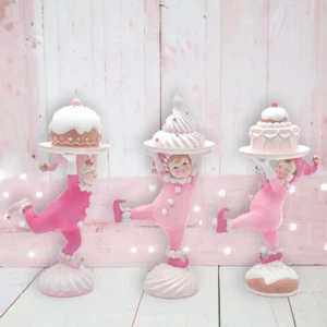 Set 3 Torte Rosa per Bambini 8,5" con Dolci Decorazione Natalizia - Foto 1 di 1