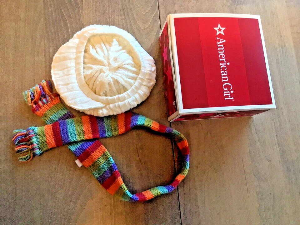 2007 American Girl Julie's Cap & Scarf Complete Retired