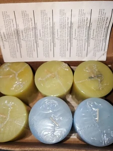 6 NUEVAS EN CAJA LLAVES DE PASTEL DE CAL Y LINO CAJA MEZCLADA FRESCA VELAS VOTIVAS COMPOTA - Imagen 1 de 3