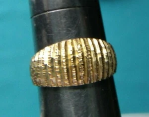 14K Gelbgold Ring freie Form Kuppeloptik #2090 - Bild 1 von 5