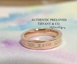 Ausgezeichneter authentischer Tiffany & Co. 1837 Rubedo Metallring 4 mm #5,5 UVP 465 $ - Bild 1 von 6