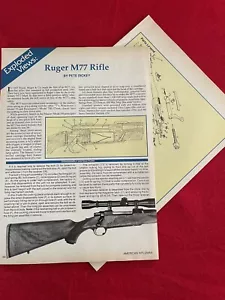 Vintage 1993 Ruger M 77 Stampa Pubblicità Schemi Elenco Ricambi Diagrammi Solo Pubblicità - Foto 1 di 11