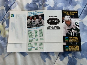2 Hartford Whalers 1987/1988 NHL pocket schedules - Picture 1 of 1