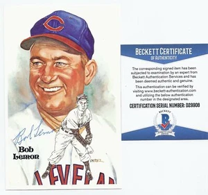 Bob Lemon Signed Perez Steele - Beckett BAS - Picture 1 of 1