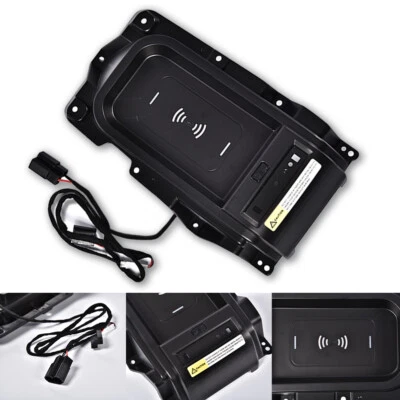 CENTER CONSOLE WIRELESS CHARGING TRAY FIT FOR TOYOTA TUNDRA 2014-2021 0001634506 - Image 1 of 4