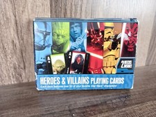 Star Wars Heroes and Villains Playing Cards,  2-Decks, Over 50 Characters
