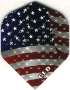 Stars and Stripes Dimplex Dart Flights: 3 per set - Picture 1 of 4