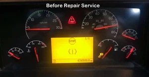 REPAIR SERVICE: 2003+ VOLVO VN VNL Semi Speedometer / Gauge Cluster - Picture 1 of 3