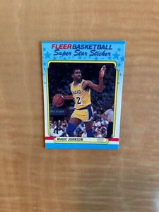 1988-89 FLEER STICKER BASKETBALL #6 MAGIC JOHNSON! NM-MT OR BETTER! $1 SHIPPING! - Picture 1 of 2