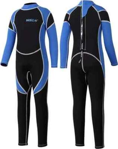 Traje de neopreno Yikayin para niños de longitud completa, traje de natación de buceo de neopreno de 2,5 mm grande HH - Imagen 1 de 7