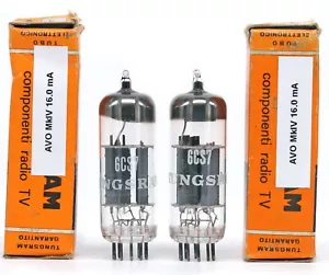 MATCHED PAIR 6CS7 TUNGSRAM NOS ITALY Tube Valvula Valvola 真空管 电子管 Valve 진공관 - Picture 1 of 1
