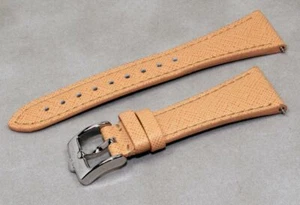 NEW Glam Rock Light-Orange Leather 22mm Watch Band Bracelet Strap GS4261 - Picture 1 of 2