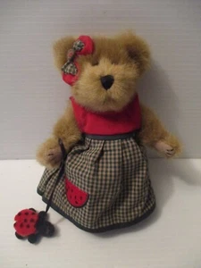 Dixie peluche vintage Boyd's Bear 8" orsacchiotto con Lady Bug & Bow 1988 nuovo di zecca - Foto 1 di 4