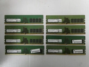 Lot of 8 Micron 8GB DDR4 RAM Memory Modules 2400 - 3200 Mhz - Picture 1 of 5
