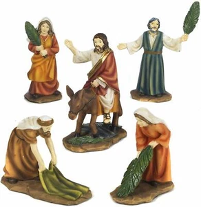 Paben Articoli Religiosi Presepe Pasquale PP1 Set Gesù Ingresso Gerusalemme 5 pz - Imagen 1 de 1