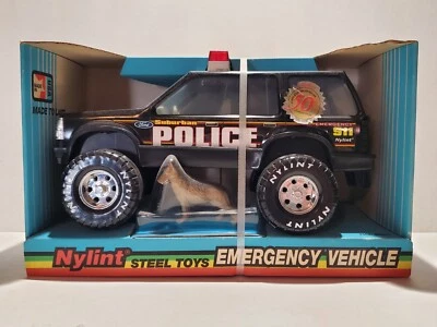 Nylint Ford Explorer Police K9 Dog Emergency Vehicle German Shepherd Steel Toy - Image 1 of 4