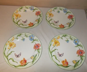 Coventry Fine Porcelain 4 Speiseteller Secret Gardens ohne Chips Top Zustand - Bild 1 von 3