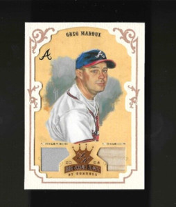 2004 Greg Maddux Donruss Diamond Kings Jersey Bat Relics #113 Braves 36/100