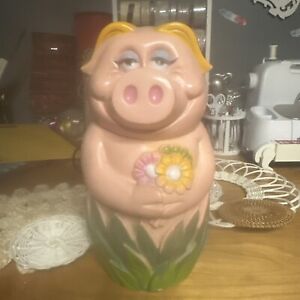 Rare Vintage Piggy Bank Coin Hard Plastic My Toy Inc 1971 In Great Used Cond