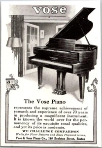 IMPRESIÓN ANUNCIO 1925 Vose & Sons Baby piano de cola pequeño 3 x 4 - Imagen 1 de 3
