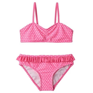 SO Pink Heart 2-Pc.Bikini Top & Bottom Swimwear Girls XXS(4),XS(5/6) - Picture 1 of 1