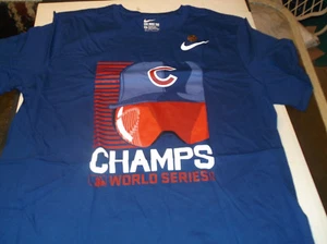 Chicago Cubs NIKE MLB Team apparel 2016 World Series Champion Goggles shirt XL - Picture 1 of 3