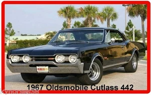 1967 Oldsmobile Cutlass 442 Refrigerator Magnet - Picture 1 of 1