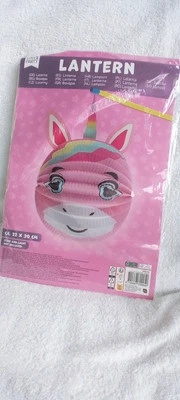 ♥️ Laterne Neu Einhorn 24x30 - Bild 1 von 3